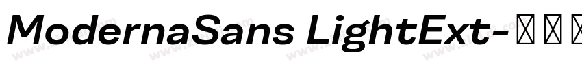 ModernaSans LightExt字体转换